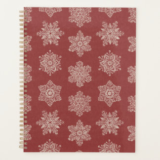 Lacy Winter Snowflakes - Sophisticated Christmas Planner