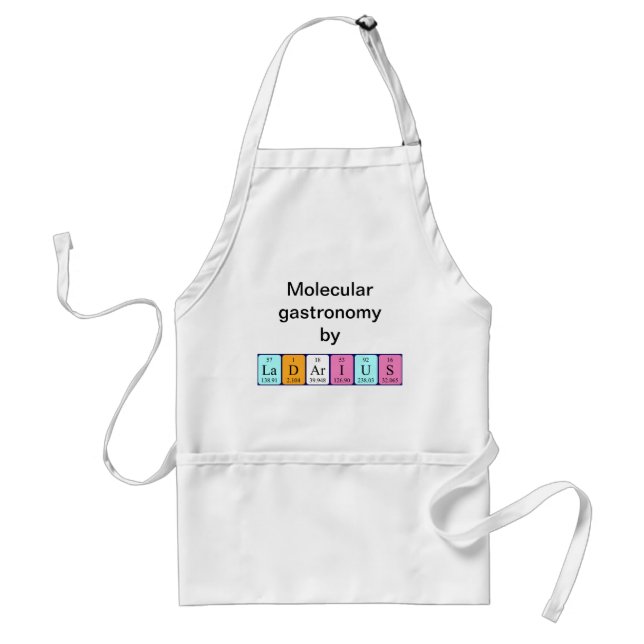Ladarius periodic table name apron (Front)