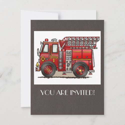 Ladder Fire Truck Announcement