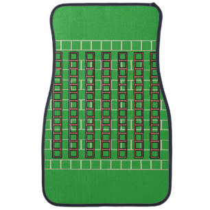 Ladder Repeat Bright Green  Car Floor Mat
