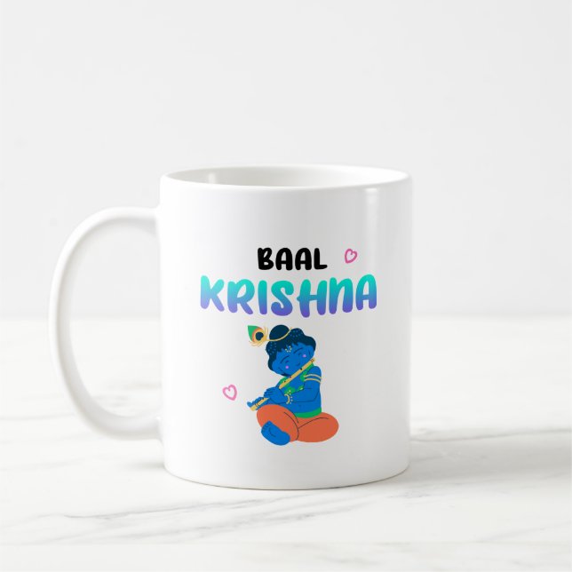 Laddu Gopal Janmashtami Lord Krishna Coffee Mug (Left)