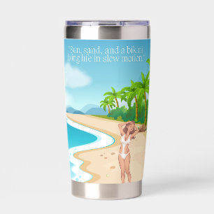 ladie on the beach insulated tumbler