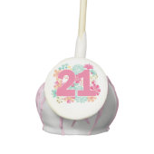 Ladies 21st Twenty First Birthday CAKE POPS (Front)