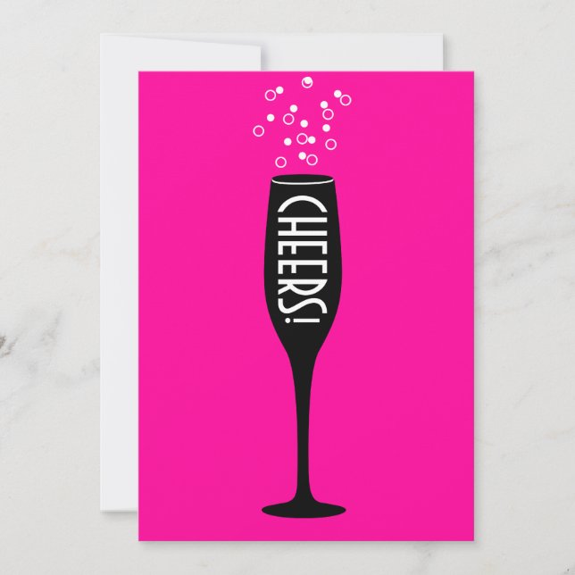 Ladies 75th Birthday Invitation - Cheers! Hot Mama (Front)