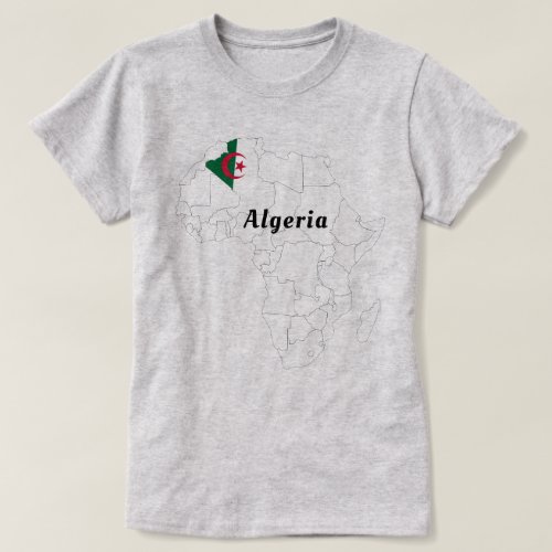 Ladies Algeria Africa Pride T_Shirt