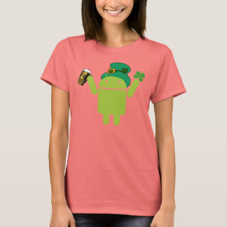 Ladies Android Leprechaun Ringer Shirt