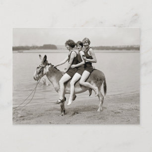 Ladies at Arlington Beach, 1924 Postcard