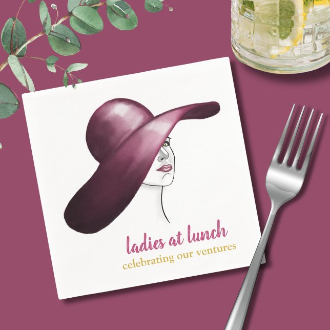 Ladies at Lunch – Chic & Elegant Event Napkins (Creator Uploaded)
