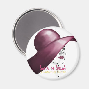 Ladies at Lunch – Elegant Keepsake Magnet! Magnet
