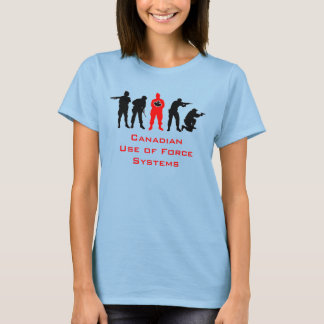 Ladies Baby Tee -- Fight Like A Canadian