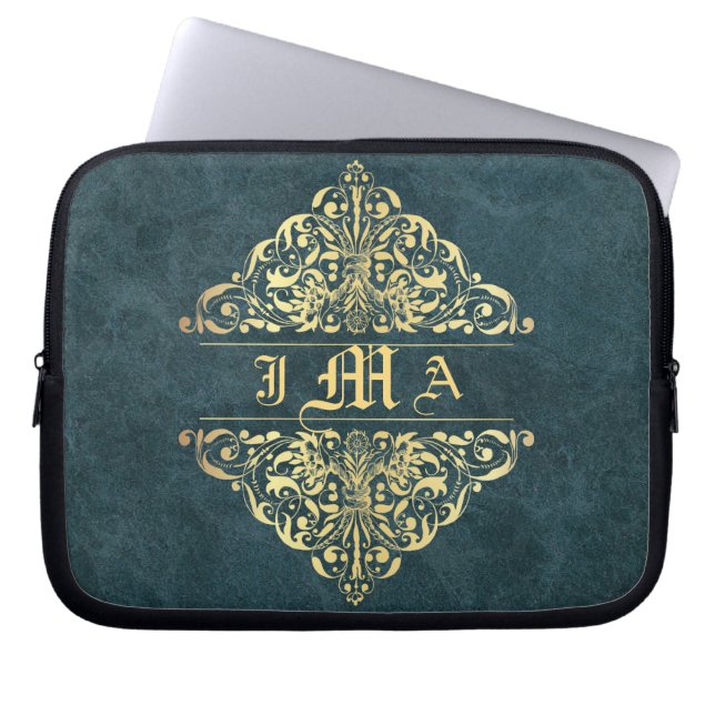 Ladies Baroque Style Executive Laptop Skin Laptop Sleeve (Front)