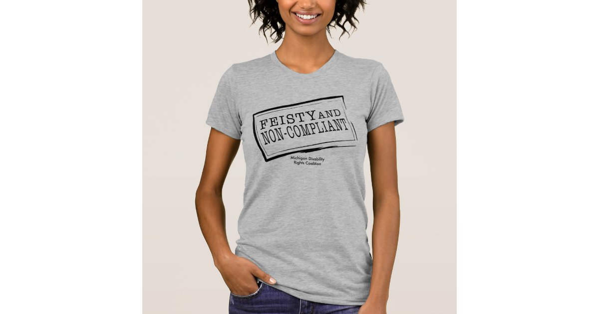 Ladies Basic Feisty T-shirt | Zazzle