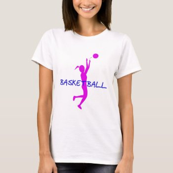 Ladies Basketball Performance Micro Fiber Shirt by Baysideimages at Zazzle