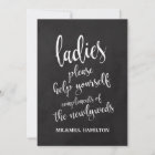 Ladies Bathroom Basket Affordable Chalkboard Sign