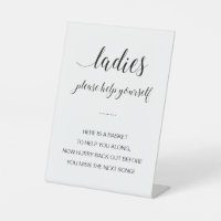 Ladies Bathroom Basket Elegant Wedding