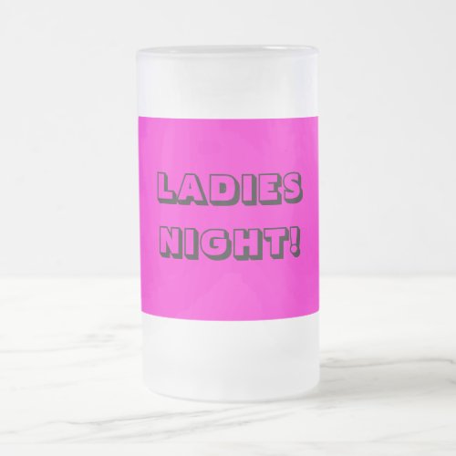 LADIES BEER GLASS PERFECT GIFT FROSTED GLASS BEER MUG