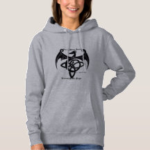 Ladies Black Moon Society Members Dragon Hoodie