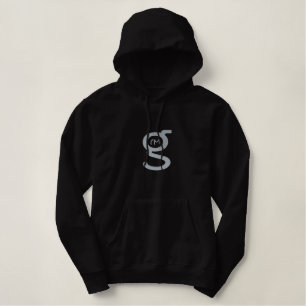 Ladies Blk Hoodie w Wild Irish Purple Logo
