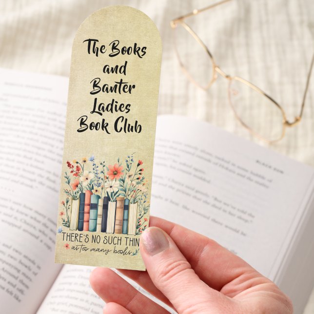 Ladies Book Club Floral Bookmark (Hand)