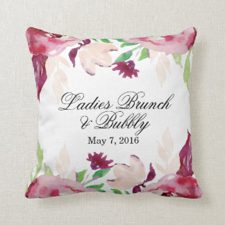 Ladies Brunch & Bubbly Throw Pillow