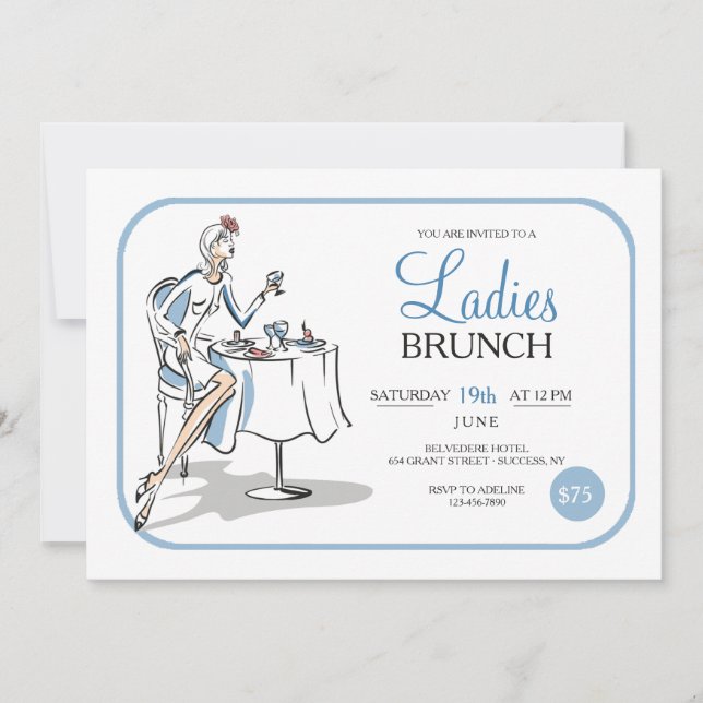 Ladies Brunch Invitation (Front)