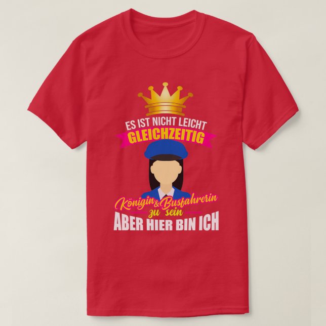 Ladies bus driver gift T-Shirt (Design Front)