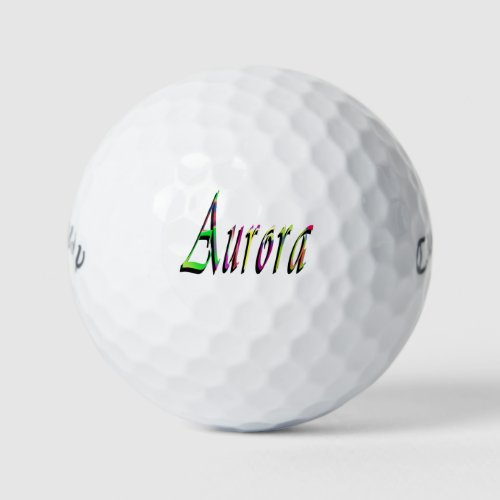 Ladies Called Aurora Golf Balls
