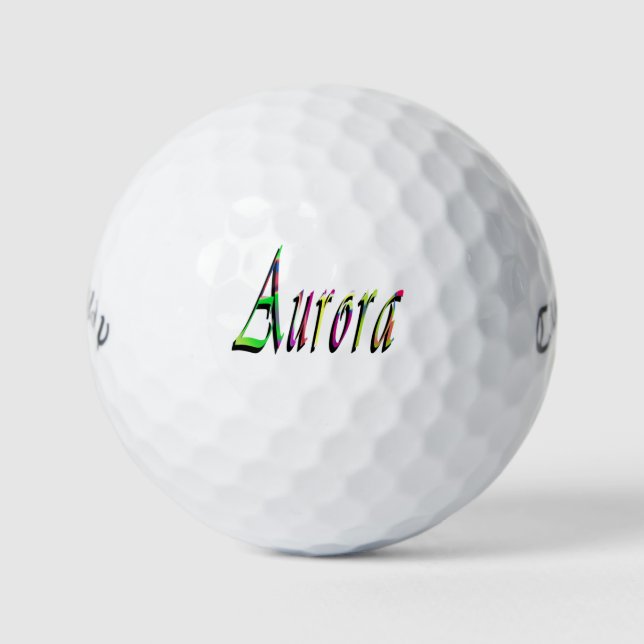 Ladies Called Aurora, Golf Balls (Front)