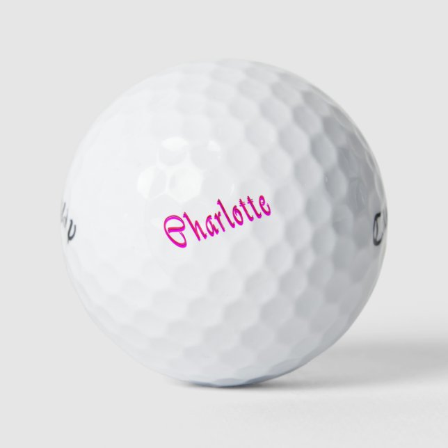 Ladies Called Charlotte, Golf Balls (Front)