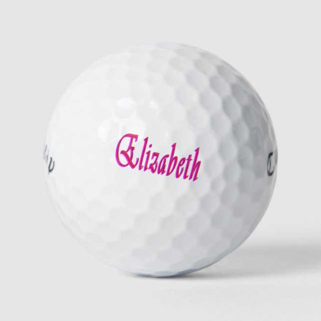 Ladies Called Elizabeth, Golf Balls (Front)