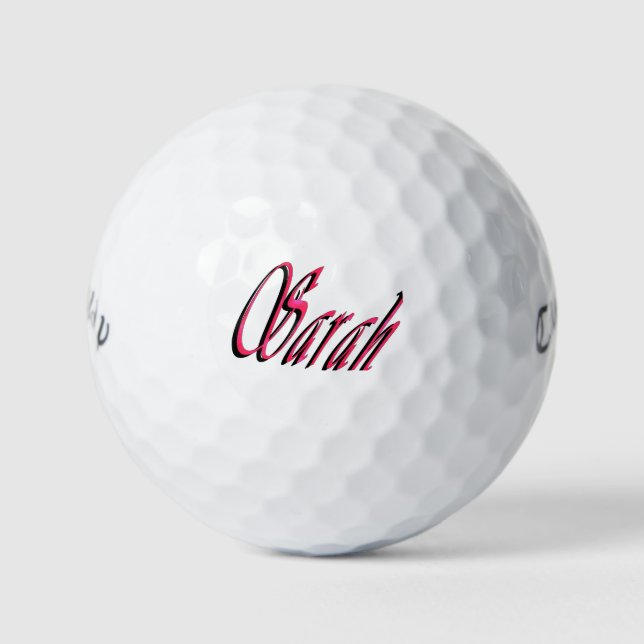 Ladies Called Sarah, Golf Balls (Front)