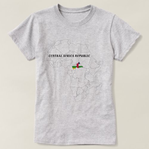 Ladies Central Africa Republic Pride T_Shirt