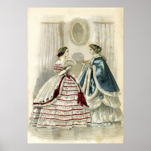 Ladies Civil War Era Women in Fashion Poster