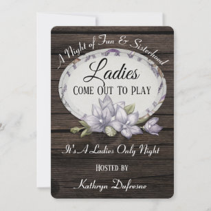 Ladies Come Out To Play "Ladies Night" Invitation