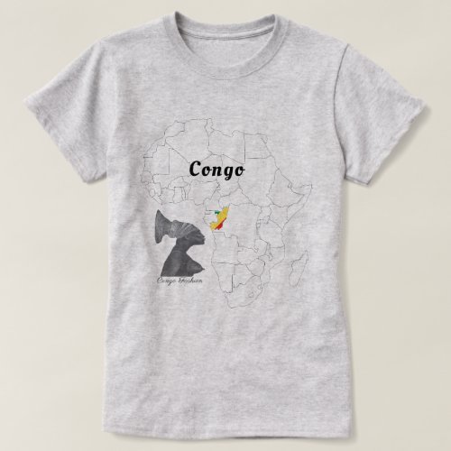 Ladies Congo Africa Pride T_Shirt