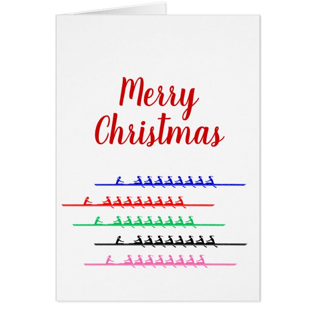 Ladies Crew Race Rowers Rowing - Up to Five Boats (Front)