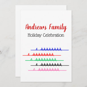 Ladies Crew Race Rowers Rowing - Up to Five Boats Invitation