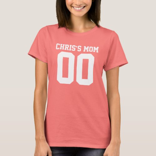 Ladies Custom Football Jersey PersonalizedMom T_Shirt