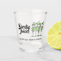 Ladies Customized Golf League Birdie Shot Glass