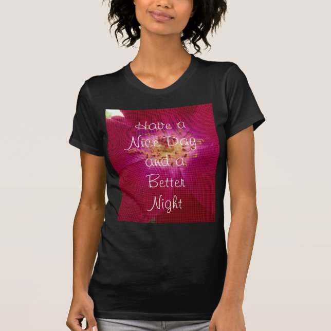 Ladies Dark Basic T-Shirt Template - Customized (Front)