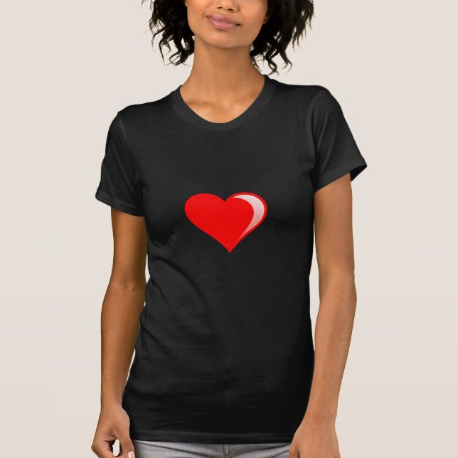 Ladies Dark Basic T-Shirt Template - Customized (Front)