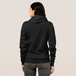 Ladies Dark Sweat Shirt with zipper | Zazzle