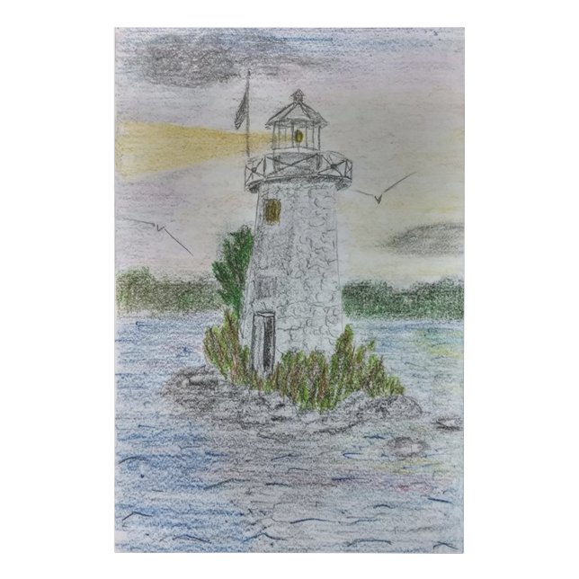 Ladies' Delight lighthouse, Winthrop, Maine Faux Canvas Print (Front)
