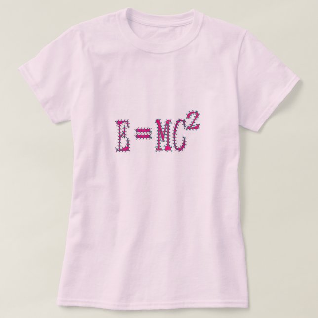 Ladies E equals MC Squared T-Shirt (Design Front)
