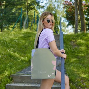 Ladies Elegant Green Boho Cute Tote Bag