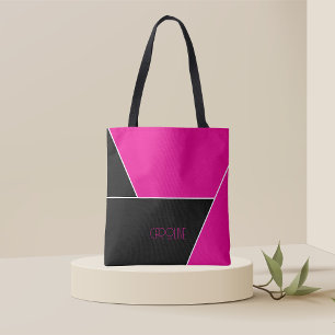 Ladies Elegant Simple Pattern Black Cute Tote Bag
