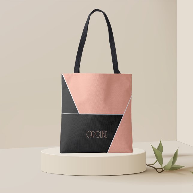 Ladies Elegant Simple Pattern Black Cute  Tote Bag (Creator Uploaded)