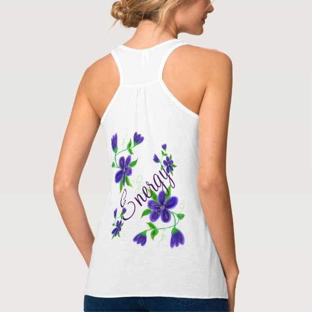 Ladies Energy Fluted Racer Back Tank Top (Back)