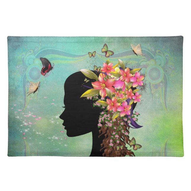 Ladies Fantasy Fashion Cloth Placemat (Front)
