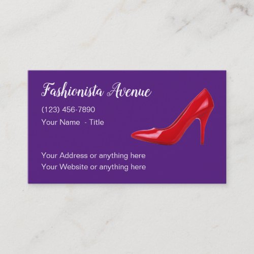 Ladies Fashion And Beauty Business Card